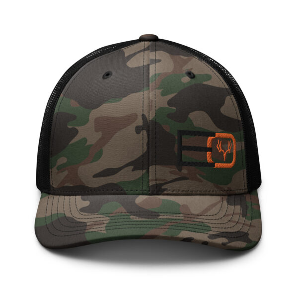 camouflage trucker hat camo black front 662e6e086417c