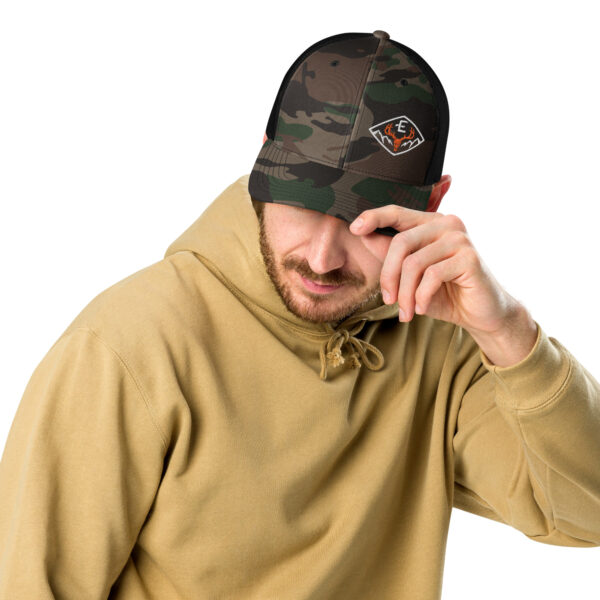 camouflage trucker hat camo black front 662e79b881eff