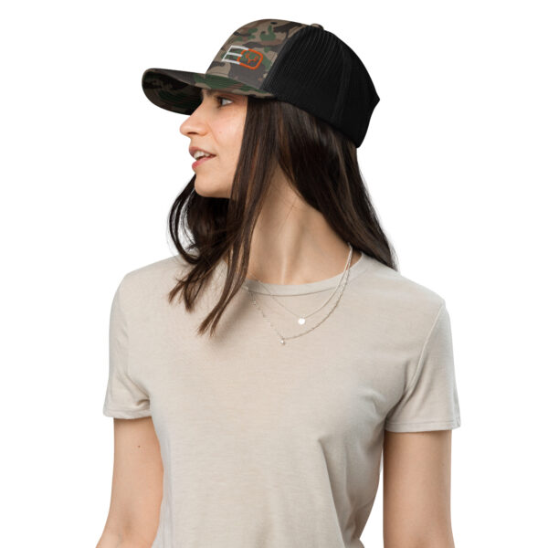 camouflage trucker hat camo black left 662e691821847