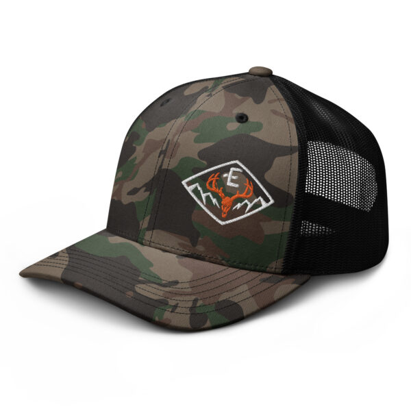 camouflage trucker hat camo black left front 662e79b88203e