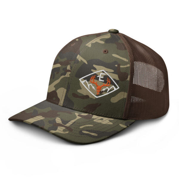 camouflage trucker hat camo brown left front 662e79b88220b