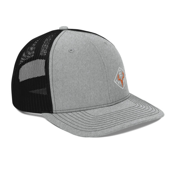 snapback trucker cap heather grey black right front 662e7e65d101d