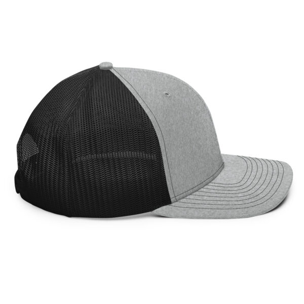 snapback trucker cap heather grey black right side 662e75745914c