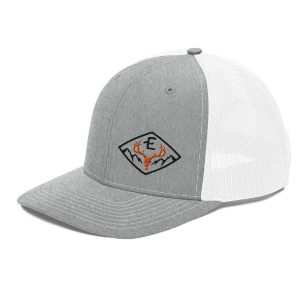 snapback trucker cap heather grey white left front 662e80c831466